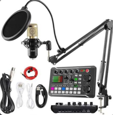 V10S USB Audio Mixer & Condenser Microphone Kit
